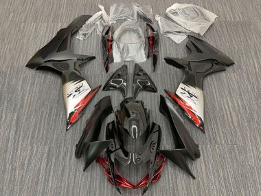 Carena Moto Suzuki GSXR 600 / GSXR 750 2011-2024 - Nero Argento Rosso Nero Opaco