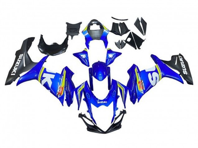 Carena Moto Suzuki GSXR 600 / GSXR 750 2011-2024 - Bianco Blu Giallo Nero