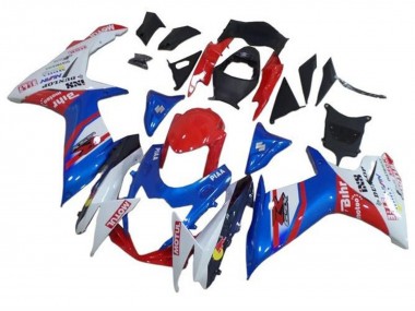 Carena Moto Suzuki GSXR 600 / GSXR 750 2011-2024 - Blu Bianco Rosso Motul