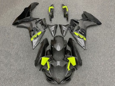 Carena Moto Suzuki GSXR 600 / GSXR 750 2011-2024 - Grigio Nero Neon Giallo