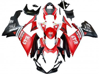 Carena Moto Suzuki GSXR 600 / GSXR 750 2011-2024 - Rosso Bianco Nero Motul