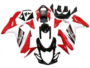 Carena Moto Suzuki GSXR 600 / GSXR 750 2011-2024 - Rosso Bianco Nero