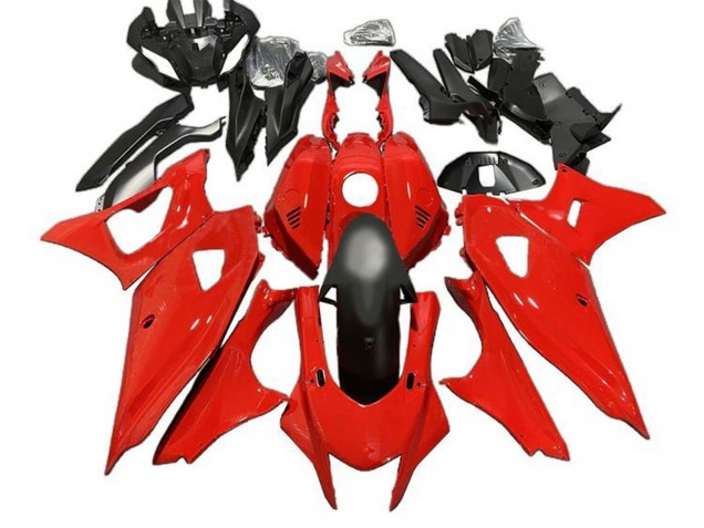 Carena Moto Yamaha YZF R7 2021-2024 - Rosso Nero Opaco