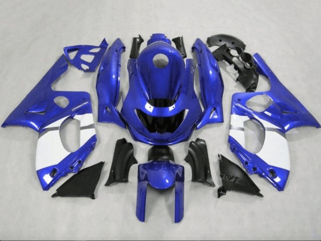 Carena Moto Yamaha YZF600R Thundercat 1996-2007 - Blu Bianco Grigio Nero