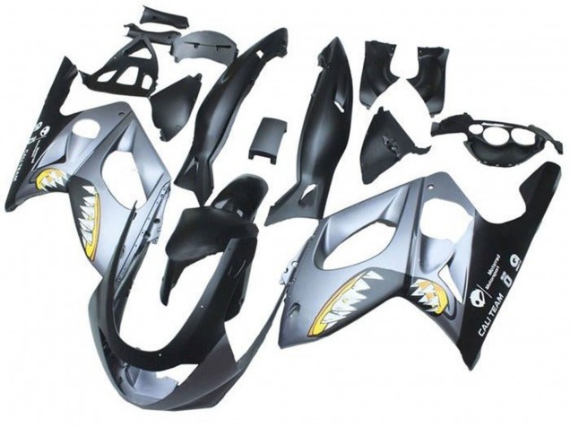 Carena Moto Yamaha YZF600R Thundercat 1996-2007 - Nero Opaco Grigio Squalo