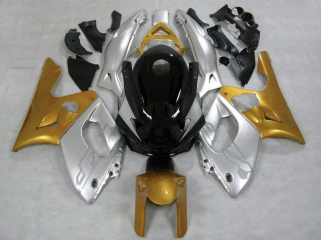 Carena Moto Yamaha YZF600R Thundercat 1996-2007 - Argento Oro Nero Lucido