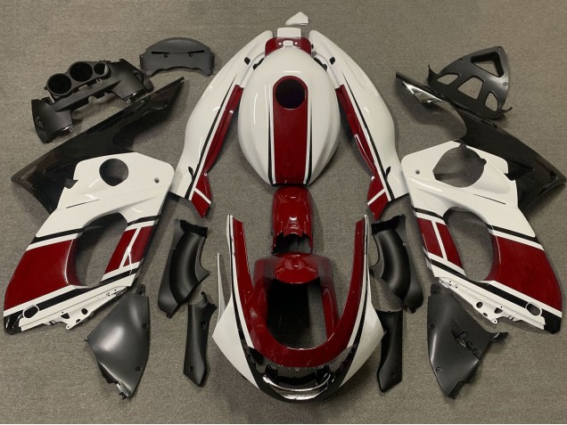 Carena Moto Yamaha YZF600R Thundercat 1996-2007 - Bianco Rosso Scuro