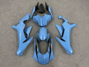 Carena Moto Yamaha YZF 1000 R1 2015-2019 - Azzurro Chiaro Nero Lucido