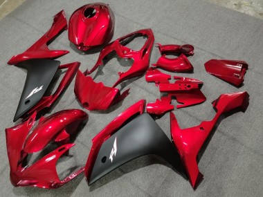 Carena Moto Yamaha YZF 1000 R1 2004-2006 - Rosso Nero Opaco