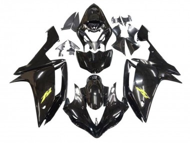 Carena Moto Yamaha YZF 1000 R1 2007-2008 - Nero Lucido Oro Decal