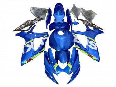 Carena Moto Suzuki GSXR 600 / GSXR 750 2006-2007 - Blu Bianco Verde