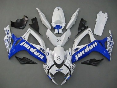 Carena Moto Suzuki GSXR 600 / GSXR 750 2006-2007 - Bianco Blu Jordan