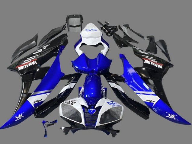 Carena Moto Yamaha YZF R6 2006-2007 - Bianco Blu Nero Lucido Yamalube