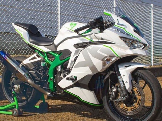 Carena Moto Kawasaki ZX4R ZX-4RR 2019-2025 - Bianco Argento Verde