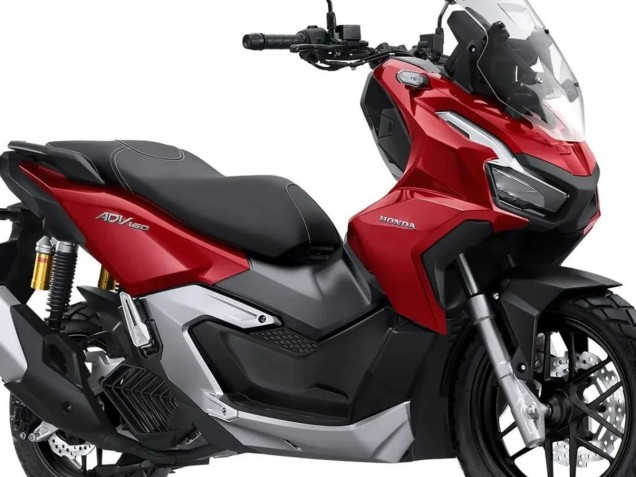 Carena Moto Honda ADV160 2022-2024 - Argento Rosso Nero Opaco