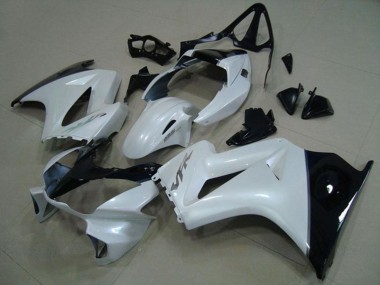 Carene Moto Honda VFR 800 2002-2013 - Bianco Nero Lucido Argento Decal