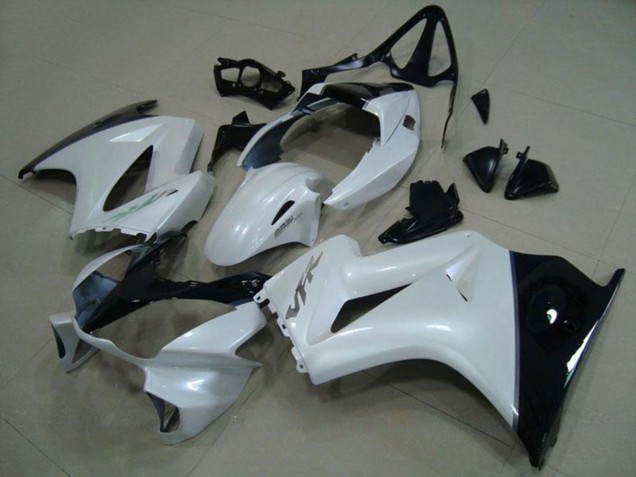 Carene Moto Honda VFR 800 2002-2013 - Bianco Nero Lucido Argento Decal