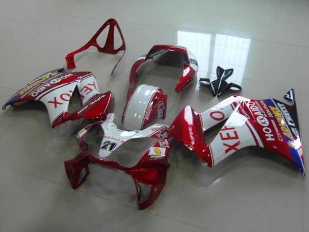 Carene Moto Honda VFR 800 2002-2013 - Bianco Rosso Blu Xerox 21