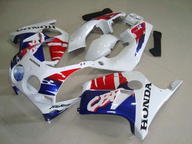 Carene Moto Honda CBR250RR MC19 1988-1989 - Bianco Rosso Blu