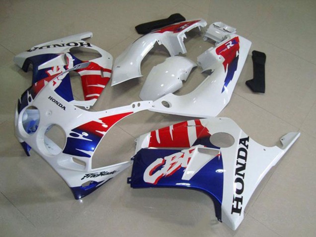 Carene Moto Honda CBR250RR MC19 1988-1989 - Bianco Rosso Blu