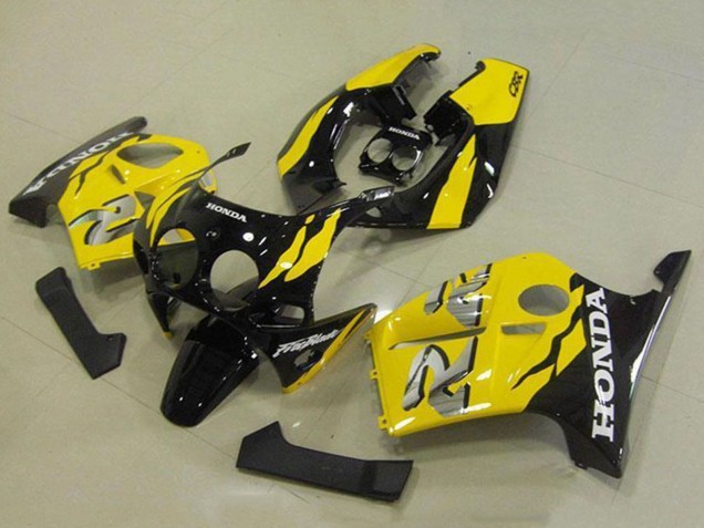 Carene Moto Honda CBR250RR MC19 1988-1989 - Giallo Nero Lucido