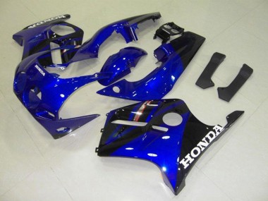 Carene Moto Honda CBR250RR MC22 1990-1998 - Blu Nero Lucido Bianco Decal
