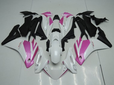 Carene Moto Honda CBR250RR 2011-2015 - Bianco Rosa Nero Opaco