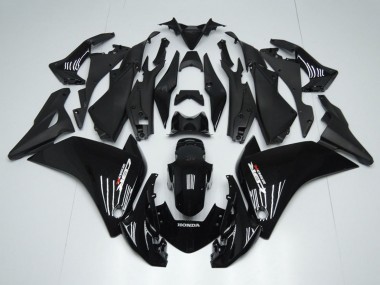 Carene Moto Honda CBR250RR 2011-2015 - Nero Lucido Nero Opaco