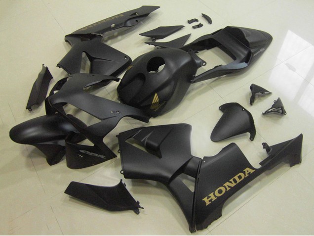 Carene Moto Honda CBR600RR 2003-2004 - Nero Opaco Oro Decal
