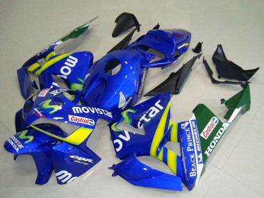 Carene Moto Honda CBR600RR 2005-2006 - Blu Giallo Verde Bianco MoviStar Rosso Castrol