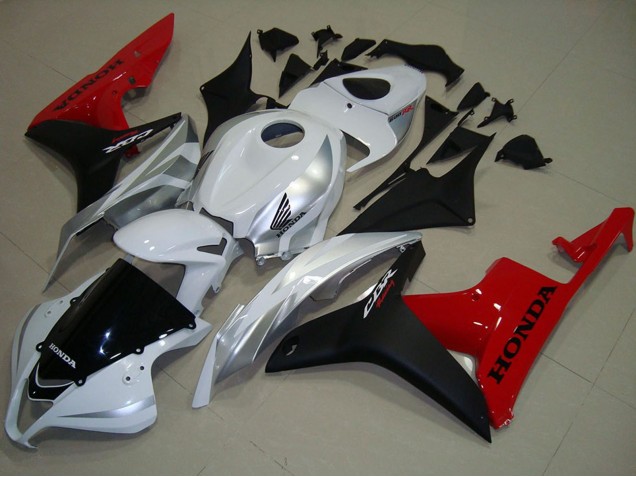 Carene Moto Honda CBR600RR 2007-2008 - Bianco Argento Rosso Nero Lucido