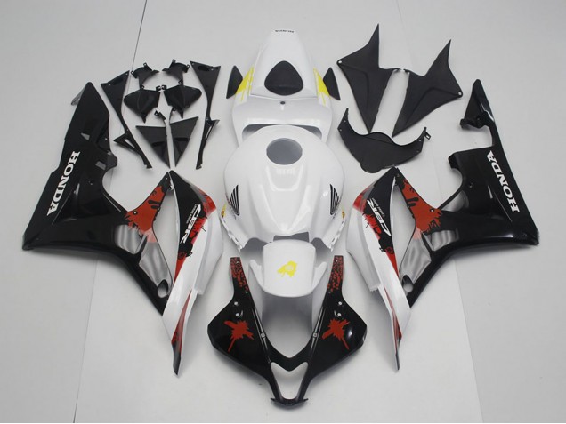 Carene Moto Honda CBR600RR 2007-2008 - Bianco Rosso Giallo Nero Lucido Limited Edition