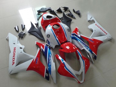 Carene Moto Honda CBR600RR 2007-2008 - Bianco Rosso Azzurro Chiaro HRC