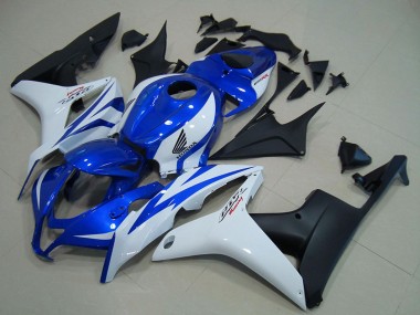 Carene Moto Honda CBR600RR 2007-2008 - Bianco Blu Nero Opaco