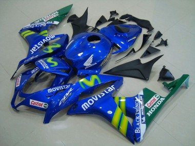 Carena Moto Honda CBR600RR 2007-2008 - Blu Verde MoviStar Castrol