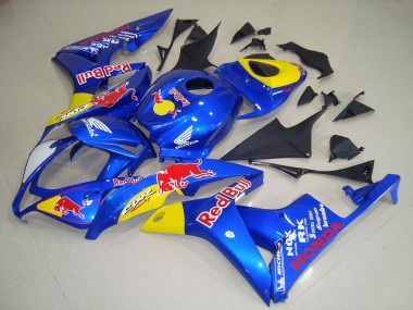 Carena Moto Honda CBR600RR 2007-2008 - Blu Giallo Red Bull