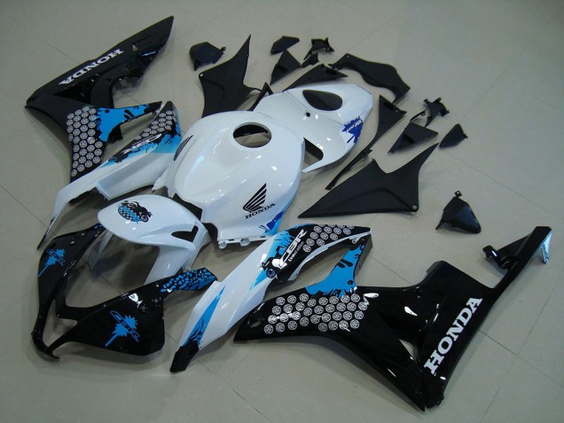 Kit Carena Moto Honda CBR600RR 2007-2008 - Bianco Blu Nero Lucido