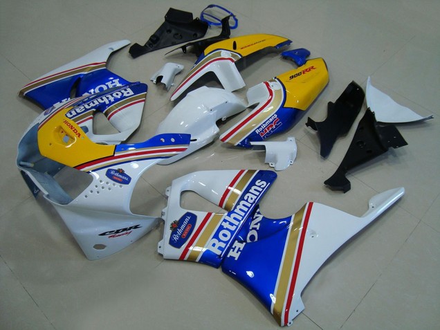 Carene Moto Honda CBR900RR 919 1998-1999 - Bianco Blu Giallo Rothmans