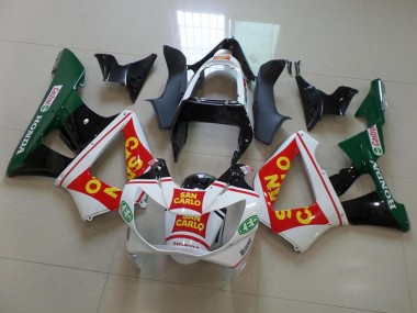 Carene Moto Honda CBR900RR 929 2000-2001 - Bianco Rosso Verde Nero Lucido San Carlo