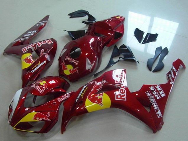 Carene Moto Honda CBR1000RR 2006-2007 - Rosso Giallo Bianco Red Bull