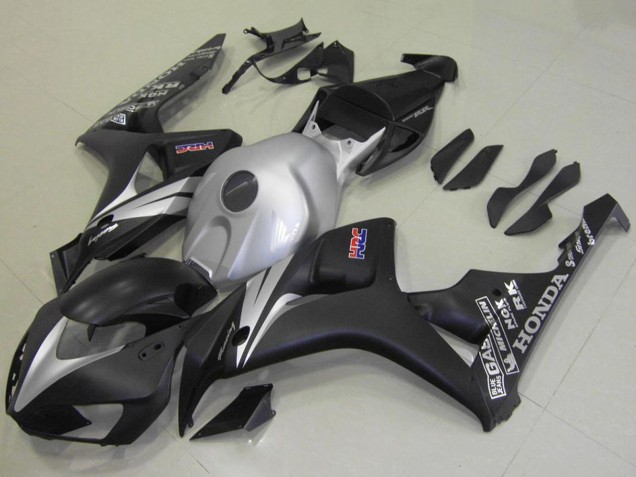 Kit Carena Moto Honda CBR1000RR 2006-2007 - Argento Nero Opaco