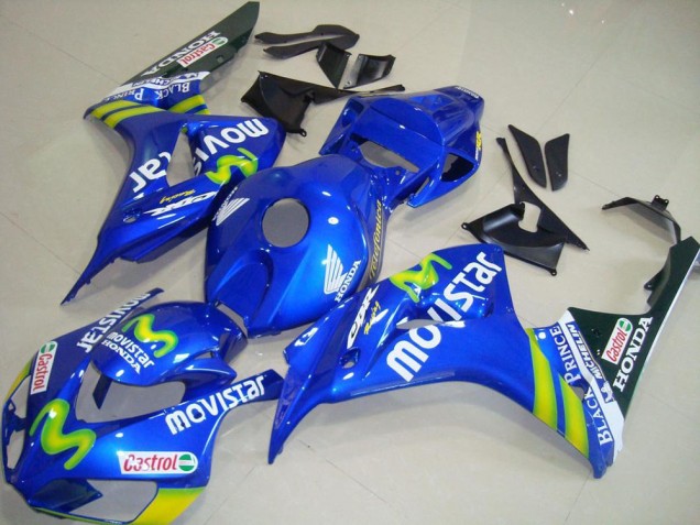 Carene Moto Honda CBR1000RR 2006-2007 - Blu Verde MoviStar Castrol
