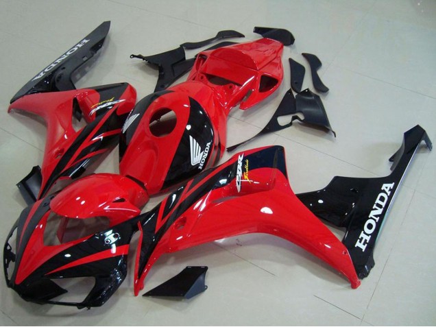 Kit Carena Moto Honda CBR1000RR 2006-2007 - Rosso Nero Lucido