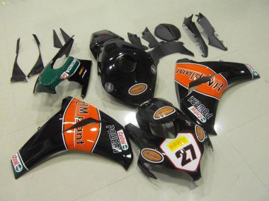 Carene Moto Honda CBR1000RR 2008-2011 - Nero Lucido Arancia HM Plant 27
