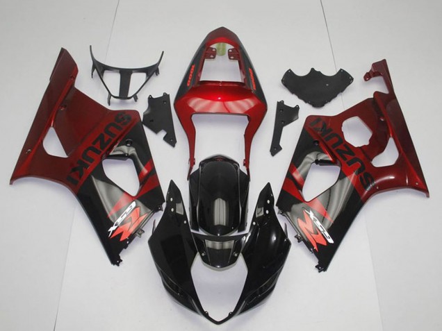 Carena Moto Suzuki GSXR 1000 2003-2004 - Rosso Nero Lucido