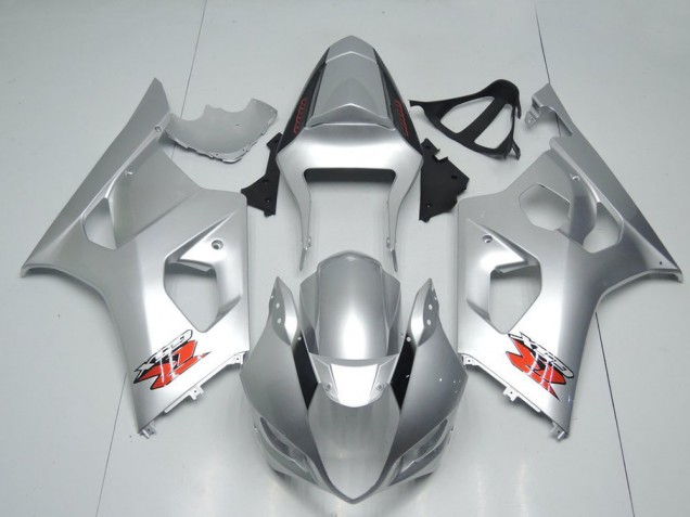 Carene Moto Suzuki GSXR 1000 2003-2004 - Argento Rosso OEM Stile