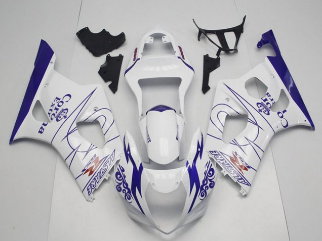 Carene Moto Suzuki GSXR 1000 2003-2004 - Bianco Blu Corona Alstare