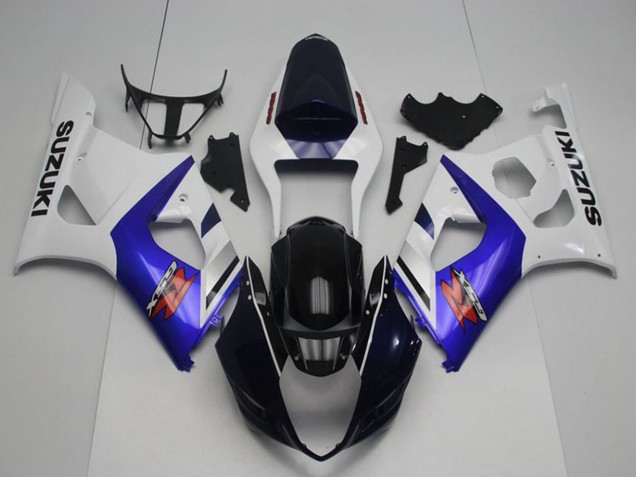 Carene Moto Suzuki GSXR 1000 2003-2004 - Bianco Blu Nero Lucido Rosso
