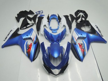 Carene Moto Suzuki GSXR 1000 2009-2016 - Azzurro Chiaro Blu Bianco Nero OEM Stile