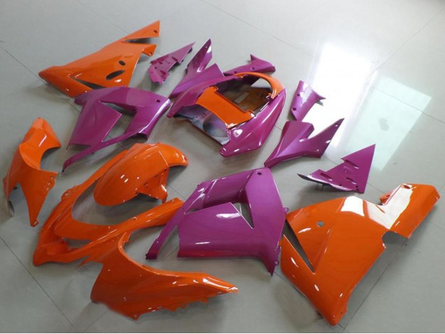 Carene Moto Kawasaki ZX10R 2004-2005 - Arancia Rosa